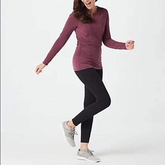 zuda Z-Sol Ruching Detail Knit Top - Picture 5 of 9